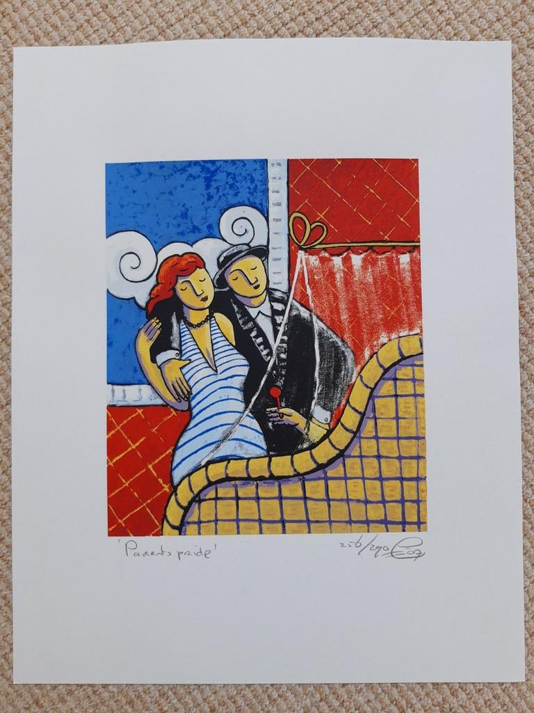 Originele gelimiteerde zeefdruk van Jacques Tange - 2007, Antiek en Kunst, Ophalen of Verzenden