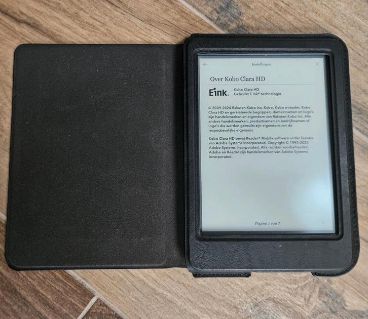 Kobo Clara HD ereader met hoesje, Computers en Software, E-readers, Zo goed als nieuw, 6 inch of minder, 8 GB, Touchscreen, Wi-Fi