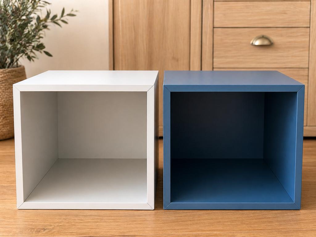 IKEA EKET kubussen - grijs  en Blauw, Ophalen, Gebruikt