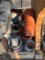 Diverse bloempotten, Tuin en Terras, Bloempotten, Ophalen, Kunststof, Gebruikt, Rond