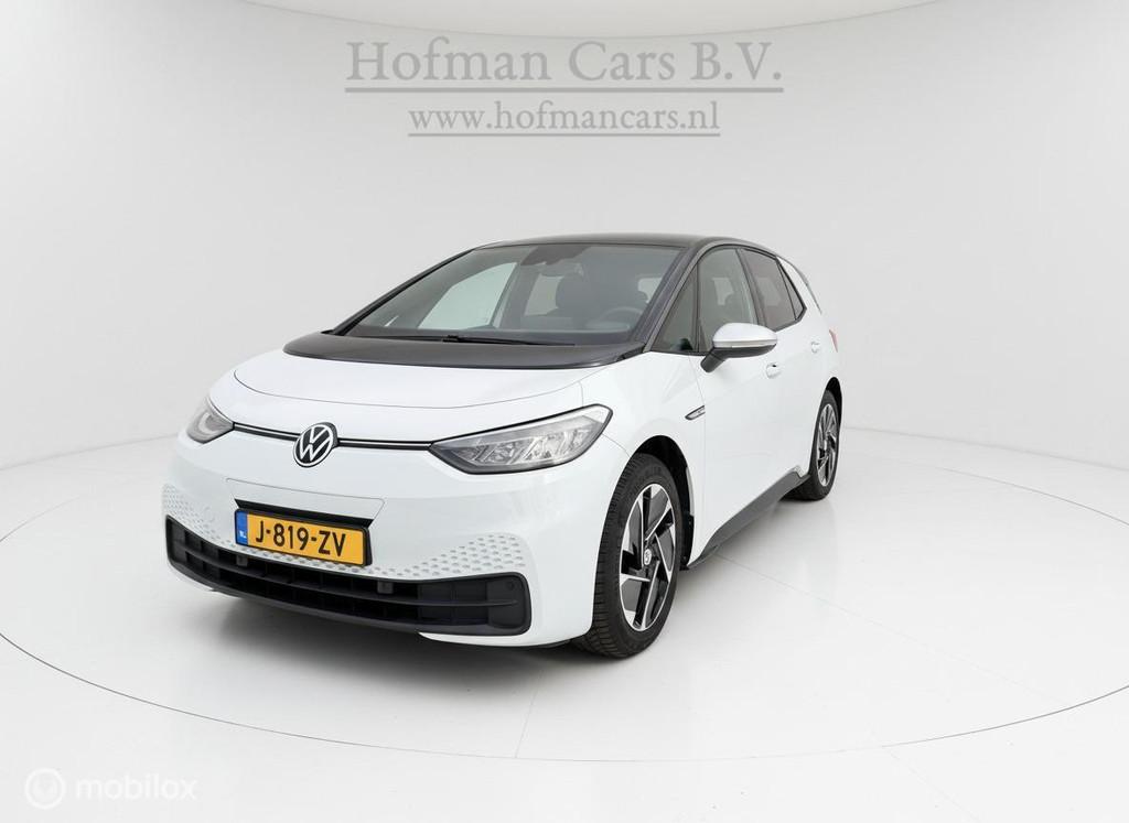 Volkswagen ID.3 First 58 kWh 2020 – Trekhaak – SOH 89%, Automaat, Gebruikt, ID.3, Wit
