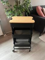 Zwarte IKEA keukentrolley Råskog, Ophalen, Zo goed als nieuw