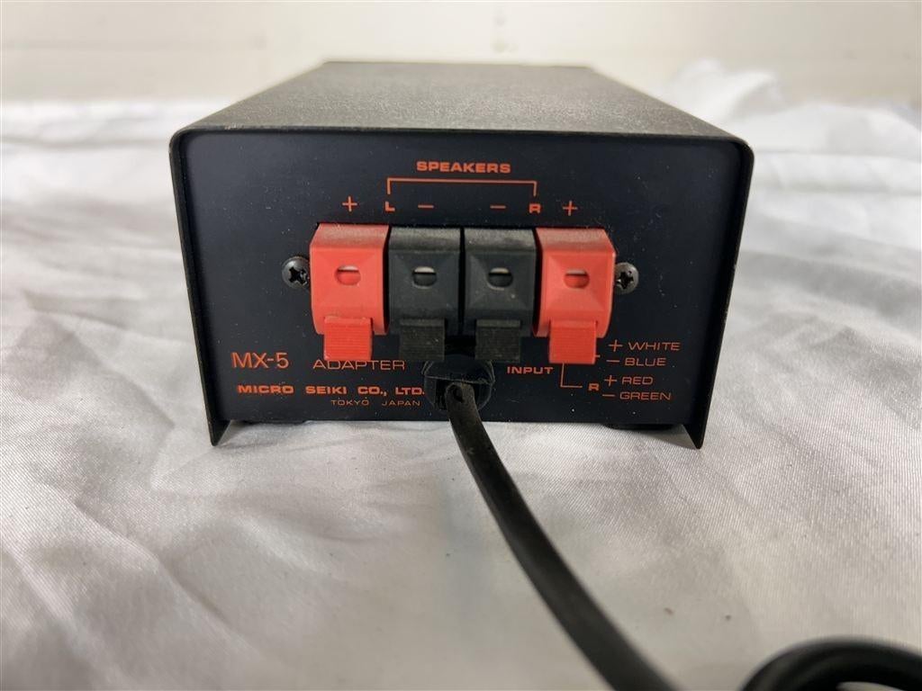 A7352. Micro Seiki M-X5 Switch voor speakers-koptelefoon, Overige merken, Gebruikt, Ophalen of Verzenden, 120 watt of meer