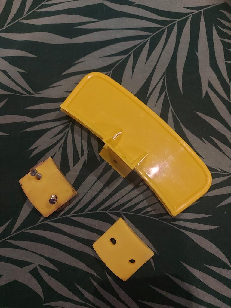 Geel bromfiets plaatje Honda, Fietsen en Brommers, Ophalen, Nieuw, Overige typen, Overige merken