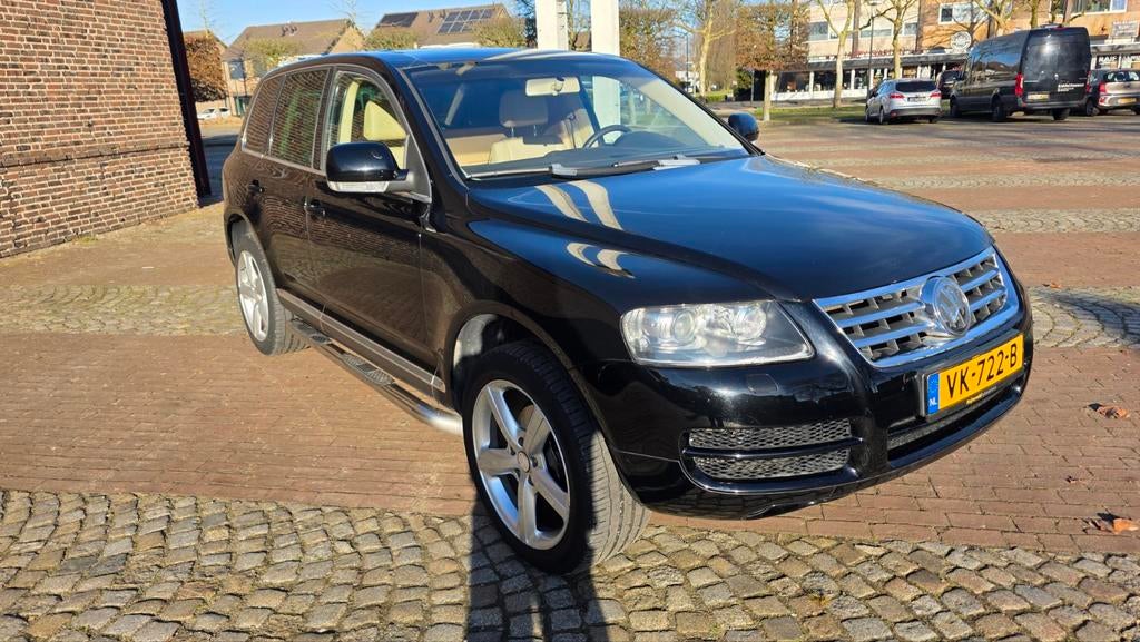 Vw touareg grijs kenteken, Beige, Zwart, Leder, Diesel