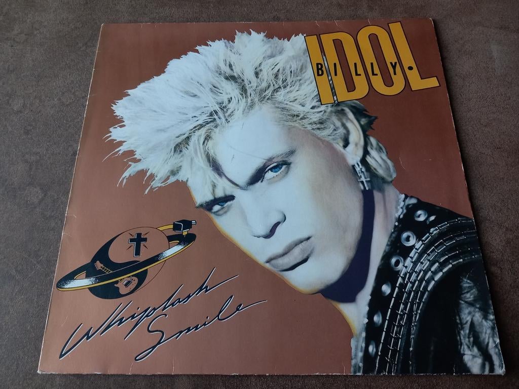 Billy Idol - Whiplash Smile LP (1986), Ophalen of Verzenden, 1980 - 1989, Gebruikt