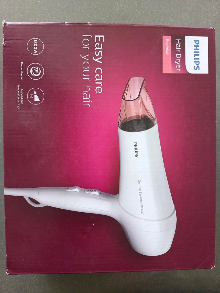 Philips DryCare Essential 1800W Föhn - Nieuw in doos, Ophalen of Verzenden, Nieuw, Haarverzorging