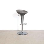 1x Magis Bombo Barkruk Zilvergrijs, Niet ingevuld, 5 krukken of meer, In hoogte verstelbaar, Zo goed als nieuw