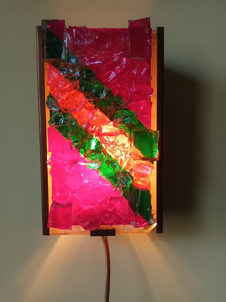Gebrüder Cosack Wandlamp// VINTAGE, Ophalen of Verzenden, Gebruikt, Glas, 60-er jaren