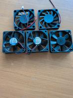 5x Mini Ventilator 12V - Compacte Koeling, Computers en Software, Ophalen of Verzenden, Gebruikt, Luchtkoeling