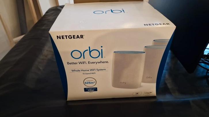Netgear Orbi RBK53 Mesh WiFi (AC3000). Router + 2 Satellites, Computers en Software, WiFi-versterkers, Zo goed als nieuw, Ophalen of Verzenden