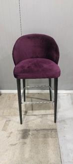 Barkruk paars velours 8 stuks, Huis en Inrichting, Barkrukken, Ophalen, Met voetsteun, 60 tot 90 cm, Zo goed als nieuw