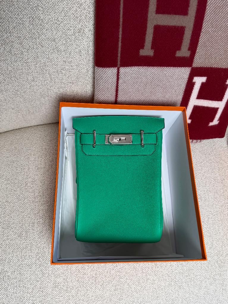 Hermès Hac A Dos Pm With Palladium Hardware Togo Hss, Overige merken, Nieuw, Ophalen of Verzenden, Leer