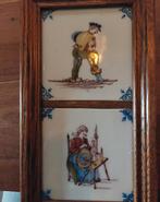 Makkumer aardewerk tegels in houten lijst, Ophalen