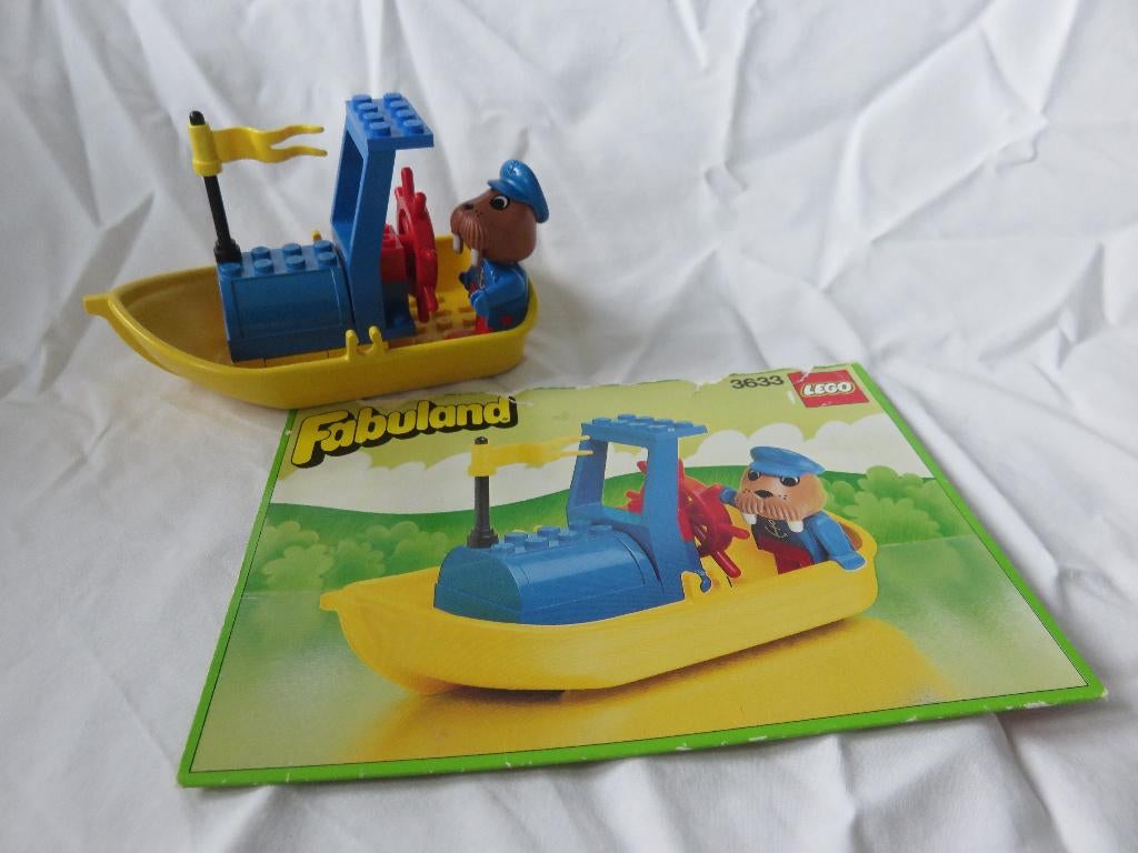 Lego fabuland, set 3633 Motor Boat, Gebruikt, Overige thema's, Lego, Ophalen of Verzenden