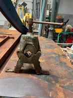 Vintage Pijpklem / Bankschroef - Oude Werkplaats Tool, Doe-het-zelf en Verbouw, Ophalen, Gebruikt