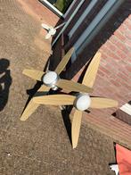 3x plafondventilator 2x 130cm 1x Ø90cm met afstandsbediening, Ophalen, Zo goed als nieuw, Plafondventilator