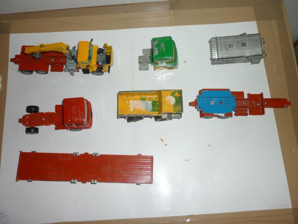Siku +Matchbox+Corgie + diverse  voertuigen voor onderdelen, Overige merken, Gebruikt, 1:50 of kleiner, Overige typen