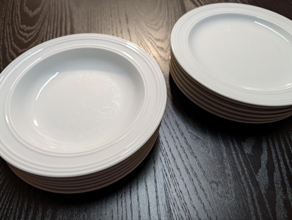 Bordenset, Huis en Inrichting, Keuken | Servies, Ophalen, Gebruikt, Keramiek, Bord(en)