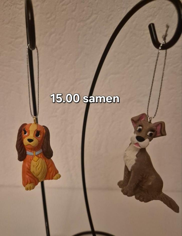 Verschillende Setjes met 2 Disney kerstornamenten, Verzamelen, Disney, Nieuw, Beeldje of Figuurtje, Mickey Mouse, Ophalen of Verzenden
