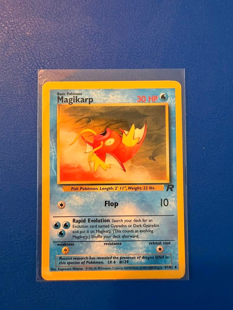 Magikarp 47/82 Team Rocket, Hobby en Vrije tijd, Verzamelkaartspellen | Pokémon, Verzenden, Zo goed als nieuw