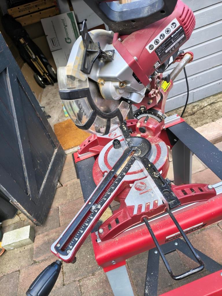 Einhell Afkortzaag met onderstel - Goede staat, Doe-het-zelf en Verbouw, Gebruikt, 70 mm of meer, Einhell, Ophalen of Verzenden