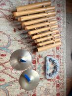 Xylofoon en bekken (tamboerijn is gratis), Ophalen of Verzenden, Zo goed als nieuw