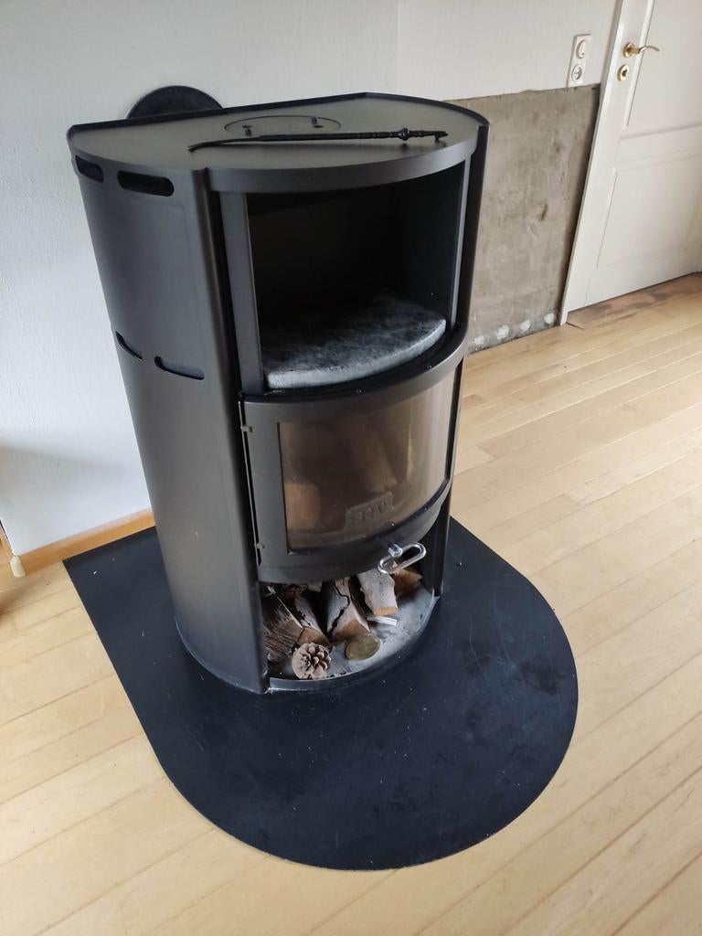 Scan 25 vrijstaand houtkachel met spekplaat, Ophalen