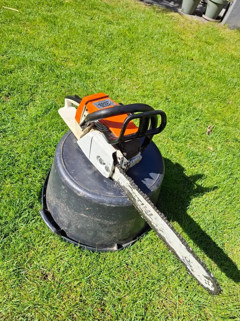 Stihl 024 AV kettingzaag, 40cm blad loopt goed, Ophalen of Verzenden, Gebruikt
