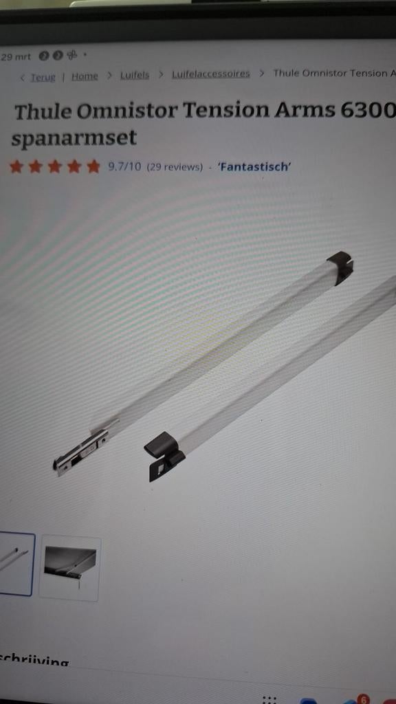 Thule Omnistore spanarmen set., Ophalen of Verzenden