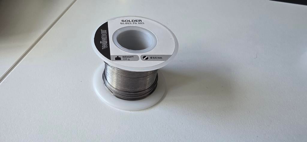 Velleman Soldeertin 0.6mm 100g, Ophalen of Verzenden, Zo goed als nieuw