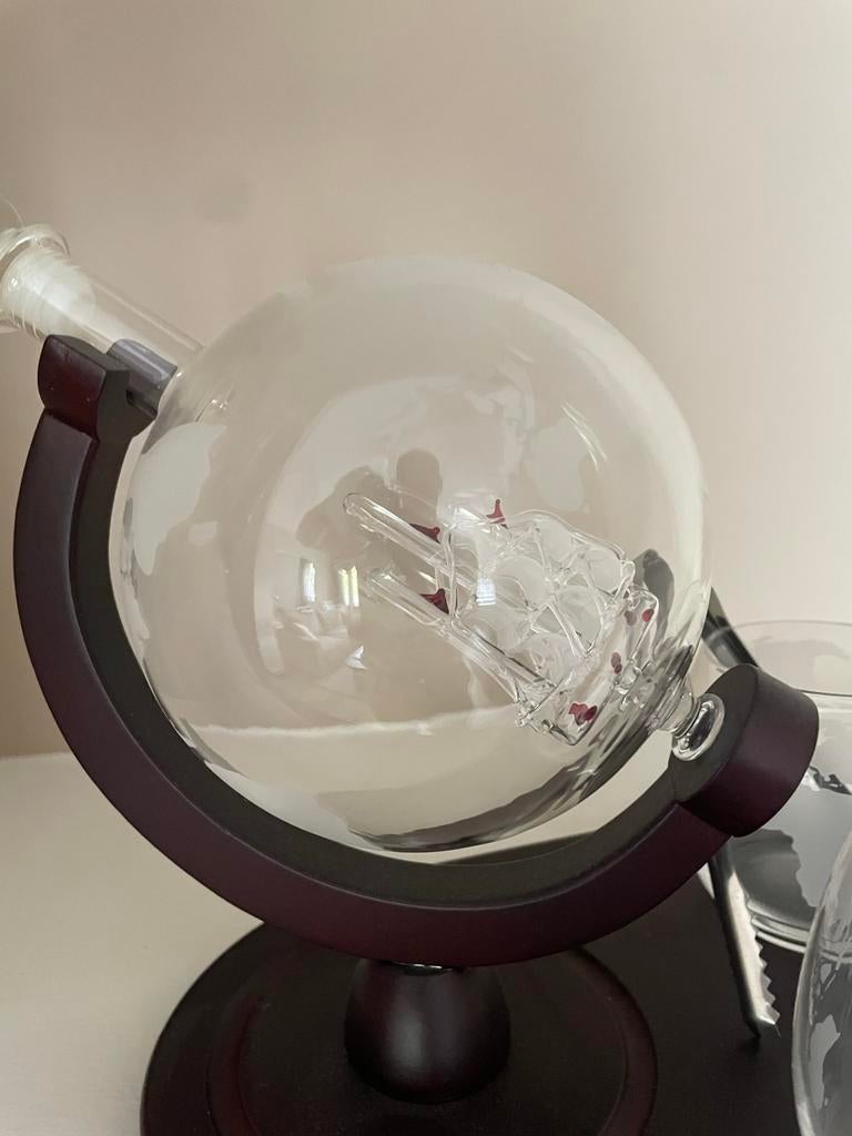Deluxe Globe Decanter Set Mikamax, Ophalen, Gebruikt, Meerkleurig, Klassiek