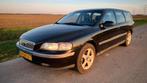 Volvo V70 2.4 140PK 2001 Zwart LPG G3, Auto's, Voorwielaandrijving, 1800 kg, Zwart, Leder en Stof