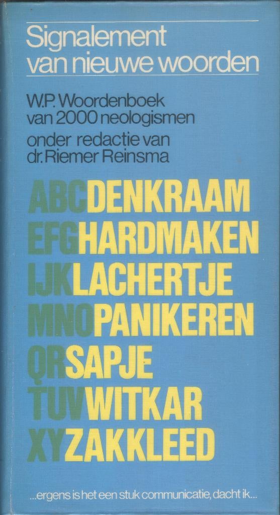 Signalement van nieuwe woorden, Verzenden, Gelezen, Overige uitgevers, Nederlands