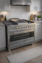 BORETTI GASFORNUIS RVS/ DIEP GEREINIGD /BEZORGING IN OVERLEG, 60 cm of meer, Ophalen of Verzenden, Zo goed als nieuw, Gas