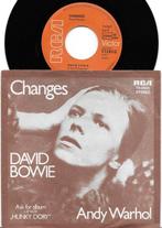 David Bowie 7" Changes / Andy Warhol 1972 Germany Uniek, Gebruikt, 7 inch, Single, Ophalen of Verzenden