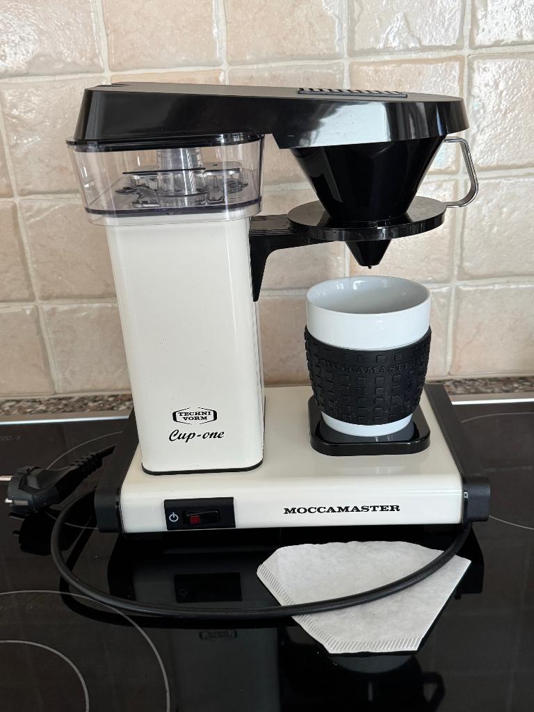 NIEUWSTAAT koffiezetapparaat CUP ONE  MOCCAMASTER, Stoompijpje, 10 kopjes of meer, Gemalen koffie, Ophalen of Verzenden
