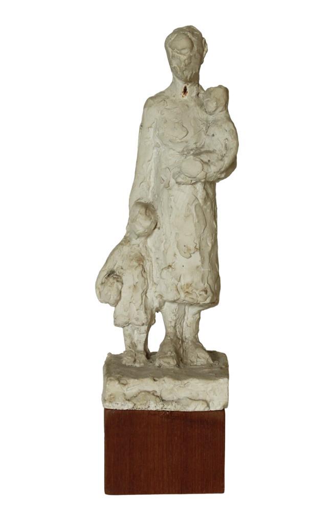 Ontwerp Beeld Joodse Vrouw op Transport van Inka Klinckhard, Antiek en Kunst, Kunst | Beelden en Houtsnijwerken, Ophalen of Verzenden