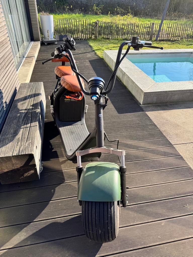 Ecruiser X1 elektrische chopper mat groen, Ophalen, Zo goed als nieuw, Overige typen, Overige merken