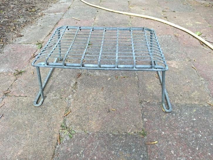 Vintage metalen camping opstapje / krukje, Ophalen, Gebruikt