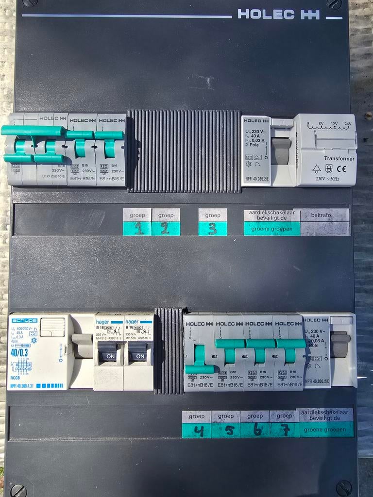 2e hands Holec groepenkast, Ophalen of Verzenden, Gebruikt, Overige typen