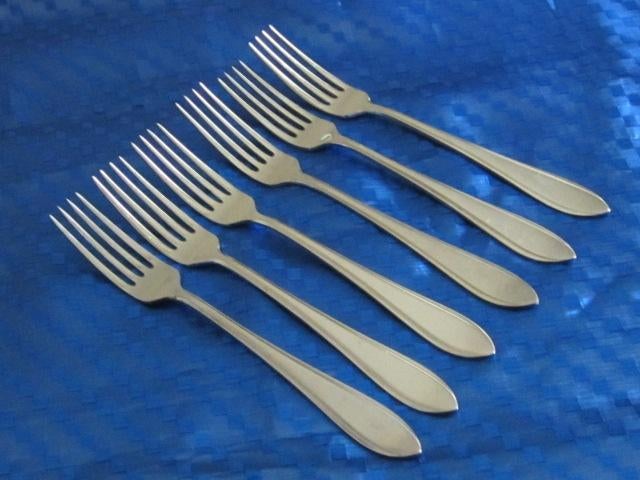 6 dinervork 21cm Gero Zilmeta puntfilet 718., Huis en Inrichting, Keuken | Bestek, Gebruikt, Ophalen of Verzenden, Rvs of Chroom
