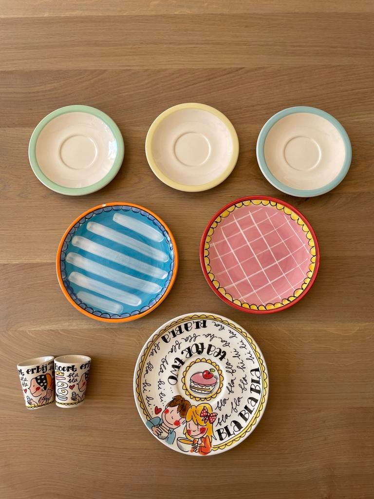 Blond Amsterdam servies: borden, schotels en eierdopjes, Gebruikt, Blond Amsterdam, Overige typen, Ophalen of Verzenden