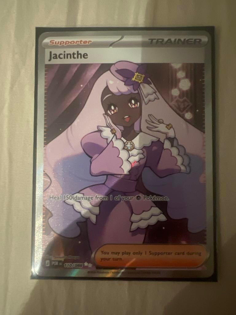 Pokémon Trainer kaart Jacinthe 110/088, Ophalen of Verzenden, Gebruikt, Losse kaart, Foil