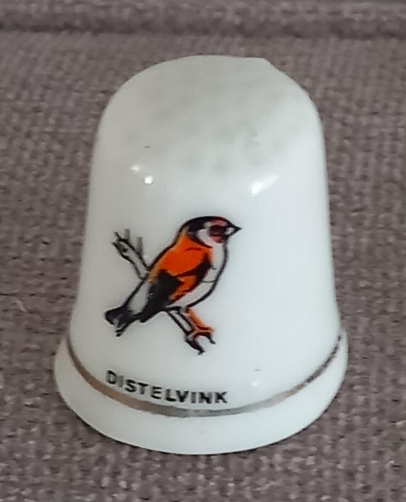 Vingerhoedje Distelvink, Verzamelen, Ophalen of Verzenden, Zo goed als nieuw, Porselein, Nederland