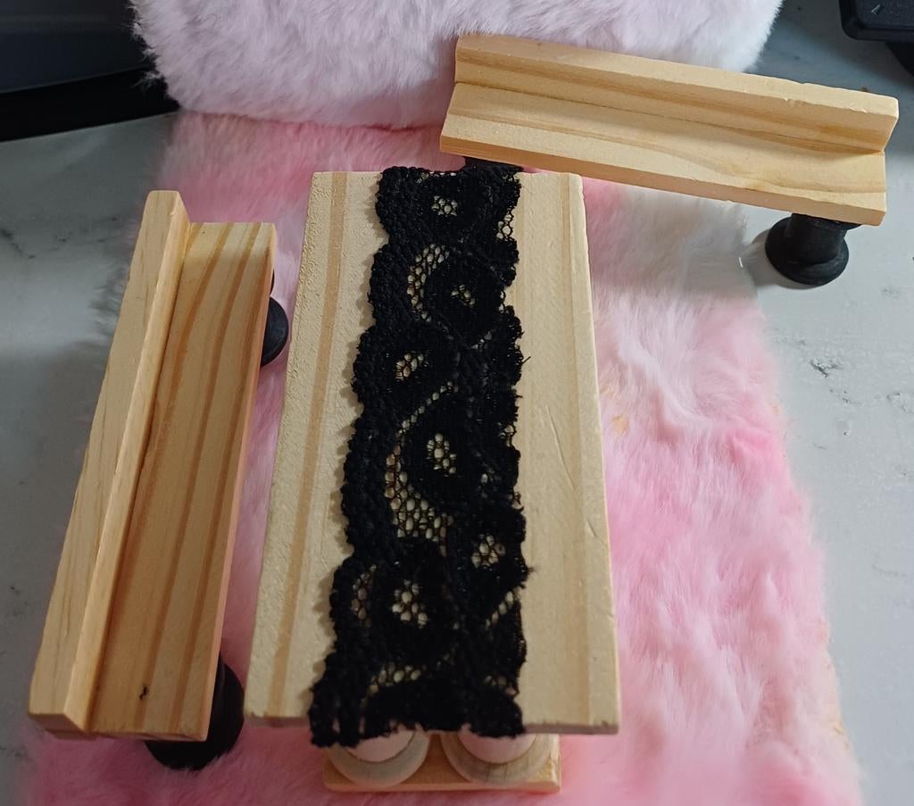 Poppenhuis tafel met bankjes, Ophalen of Verzenden, Poppenhuis