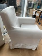 Witte fauteuil met afneembare hoes, Huis en Inrichting, Fauteuils, Ophalen, Gebruikt, Stof, 75 tot 100 cm
