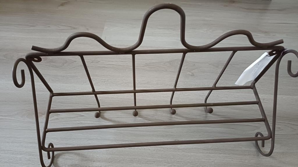 Wandkapstok metaal  [>echt ]jaren '50, Wandkapstok, Gebruikt, Ophalen of Verzenden, Minder dan 100 cm