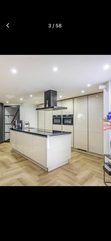 Luxe keuken met kookeiland, Ophalen, Wit, Overige typen, Zo goed als nieuw