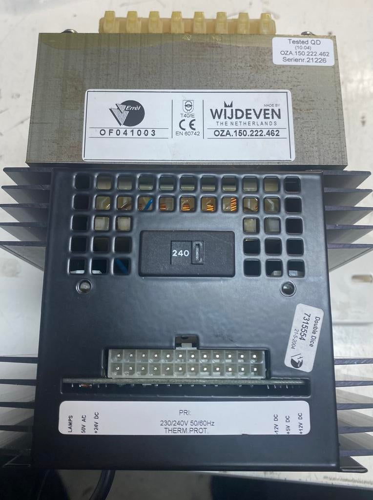 Voeding wijdeven gokkast, Ophalen of Verzenden, Zo goed als nieuw